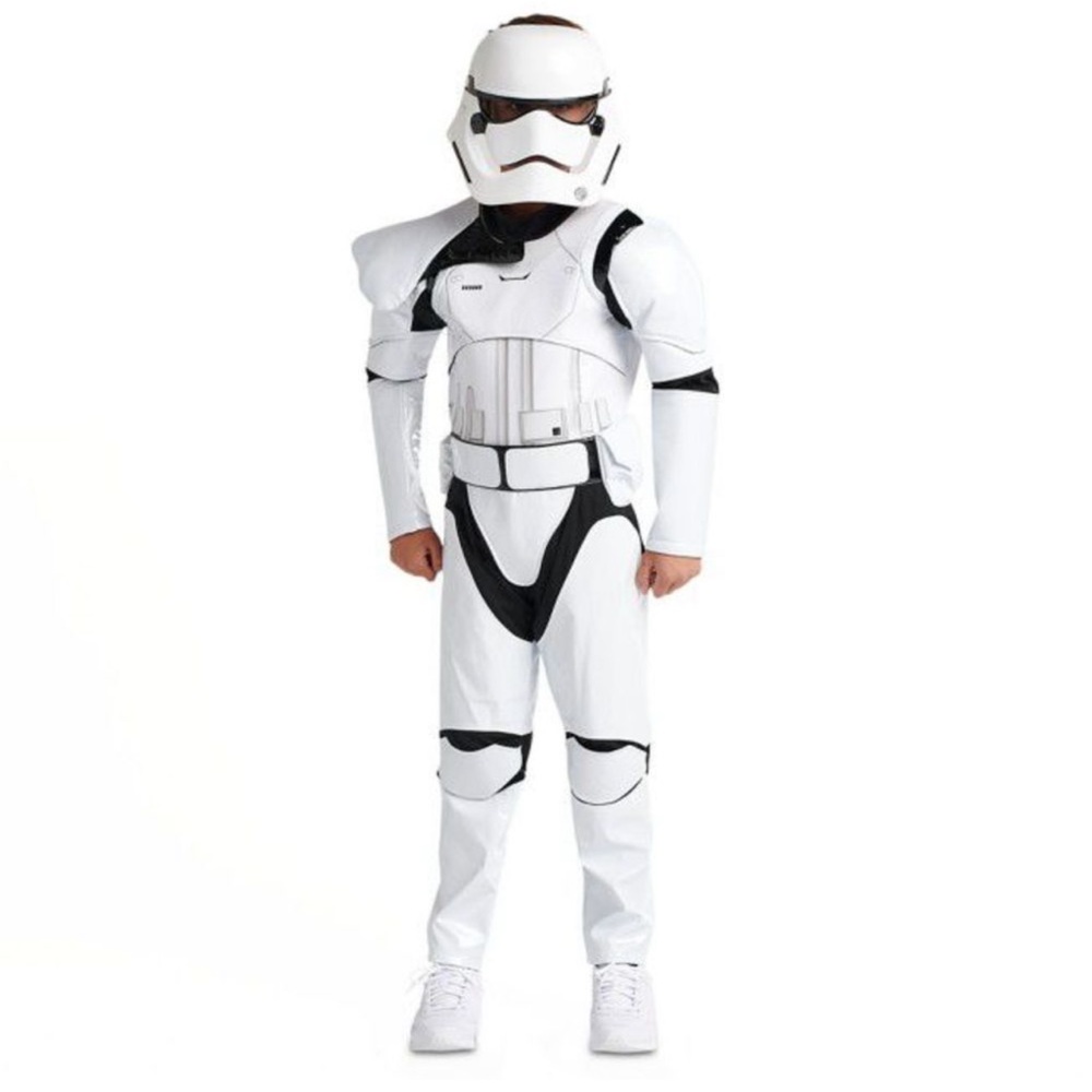 Disney Store Boys Star Wars STORMTROOPER Halloween Costume & Mask Size 13